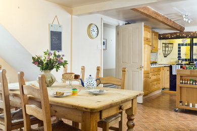 This is an example of a country eat-in kitchen in Wiltshire.