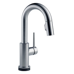 Delta Trinsic&reg; Single Handle Pull-Down Bar/Prep Faucet Featuring Touch2O&reg; Techno - Bar Faucets