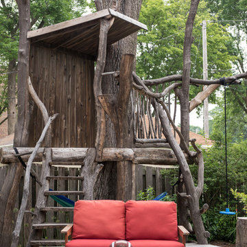 Eclectic Whitefish Bay Backyard