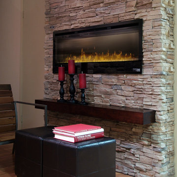Ledge Stone Veneer Interior Fireplaces