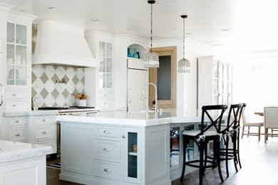 Example of a beach style kitchen design in Orange County