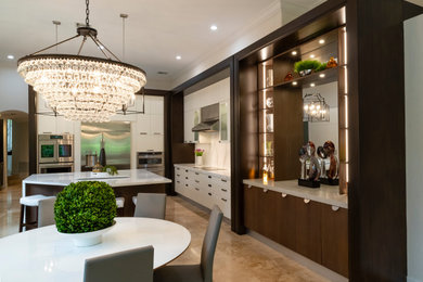 Example of a trendy kitchen design in Miami
