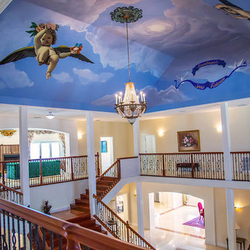 Cherub and Clouds Ceiling Mural