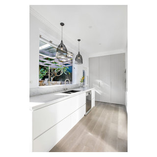 Kitchen with Hidden Laundry - Beach Style - Kitchen - Sydney - by ...