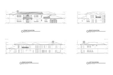 EXAMPLE OF OUR TYPICAL ELEVATIONS OF A CUSTOM HOME