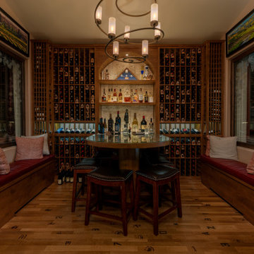 Stylish Traditional Wine Cellar Giving Intimate Ambiance