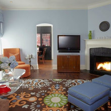 corner fireplace