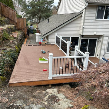 Multi-Level Backyard Deck & Railing Renovation