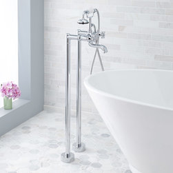 VEYO FREESTANDING TUB FAUCET WITH HAND SHOWER - Tub And Shower Faucet Sets