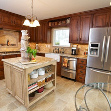 kitchen cabinets and counters