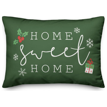 Green Home Sweet Home 20x14 Spun Poly Pillow