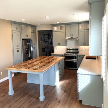 Mike and Jacqueline Kitchen before and after