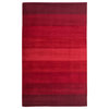 Striped Aspect Area Rug, Red, 8'x10'
