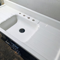 BEFORE- Old Steel Kitchen sink Permanent Casting - Products