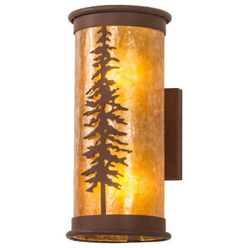 6 Wide Tall Pines Wall Sconce