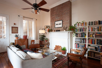 Living room - eclectic living room idea in New Orleans