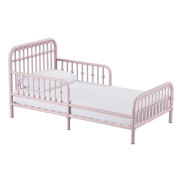 Little Seeds Ivy Metal Toddler Bed, Pink