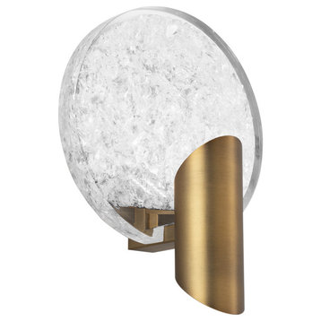 Oracle LED Wall Sconce, Aged Brass