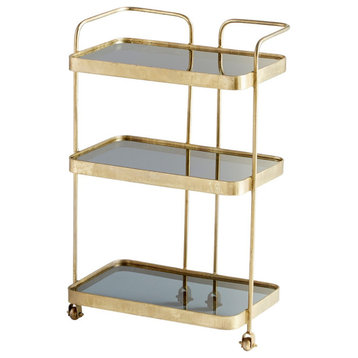 Cyan Taverna Bar Cart 10766 - Antique Brass