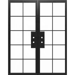 KOTET -DOUBLE - STEEL METAL EXTERIOR GRADE 10-LITE DOUBLE FRENCH DOOR WITH CLEAR LOW-E GLASS - Windows And Doors