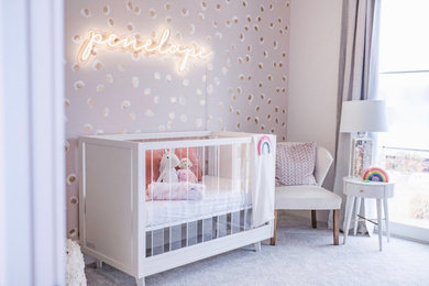 Inspiration for a timeless nursery remodel in Miami