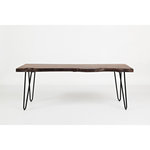 Jofran - Nature's Edge 48 Bench - There's nothing we don't love about our Nature's Edge Collection.  From the rich finish to the live edge curves to the hairpin legs, this group hits all of the right notes for high style in your home.  Nature's Edge includes occasionl and dining pieces.