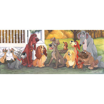Disney Fine Art A Dog's Life by Michelle St Laurent, Gallery Wrapped Giclee