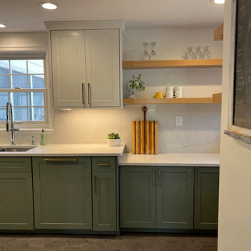 KITCHEN Meridian Kessler Two Tone Green and White Transitional by CCG, Inc.