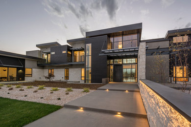 Contemporary exterior home idea in Denver