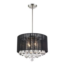 Z-Lite - Z-Lite 890-16BK-C 4-Light Pendant - Pendant Lighting