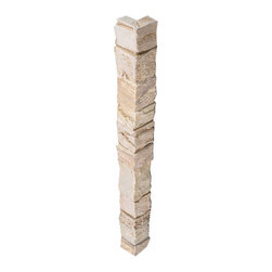 255-STACKED STONE OUTSIDE CORNER - 48"H X 3 &frac14;" W X 1 &frac12;"D - Wall Panels