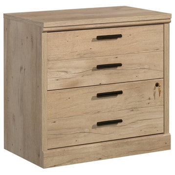 Pemberly Row 2-Drawer Modern Engineered Wood Lateral File Cabinet in Prime Oak