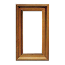 Monterey Glass Cabinet Door from CabinetNow.com shown in Cherry - Kitchen Cabinetry
