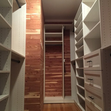 Walk-in Closet with Aromatic Ceder walls (Wyckoff NJ)