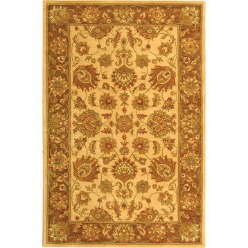 Safavieh Heritage Collection HG343 Rug, Ivory/Brown, 2'3" X 8'