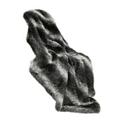 Faux Black Wolf Throw