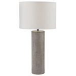 Elk Home - Elk Home 157-013 Cubix - One Light Table Lamp - Simplicity of form and the use of cool clean moderCubix One Light Tabl Concrete Off-White S