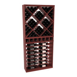 Wine Racks America - CellarVue Redwood Horizontal Wine Rack Combo, , Cher - Wine Racks