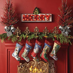 Aspen Fantasy Tabletop Tree from Horchow.com - Wreaths And Garlands