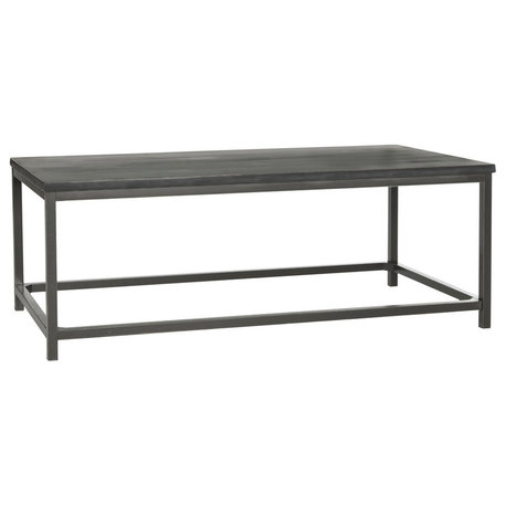 Safavieh Alec Coffee Table, Distressed Black