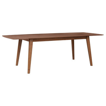 75" Mid-Century Wood Dining Table in Walnut