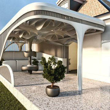 Outdoor Barbeque Area and Indoor Open Fireplace