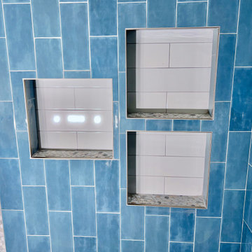 Cedar & Teal Modern Master Bathroom