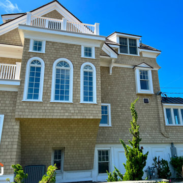 Coastal Seaside House - Whole Wheat built with NuCedar Shingles