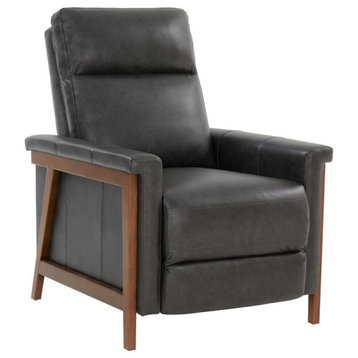 7-1179 Lewiston Push Thru The Arms Recliner, Charcoal