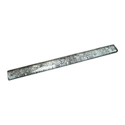 1x12 Glossy Silver Deco Subway Glass Mosaic Tiles - Home Accessories & Decor