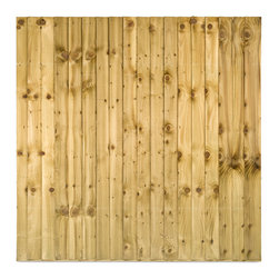 Featheredge Green Fence Panels - Home Fencing And Gates