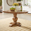 Arbor Hill Two-Tone Oval Pedestal Base Extendable Dining Table ...