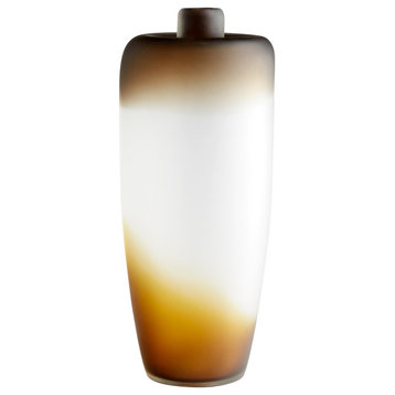 Cyan Jaxon Vase 10858 - Amber Swirl