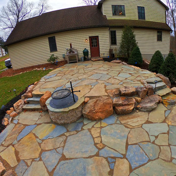 Natural Stone Backyard Makeover